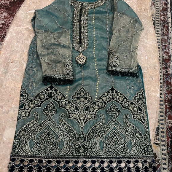 New 3 piece Pakistani maria b wedding party dress xl - Picture 7 of 12